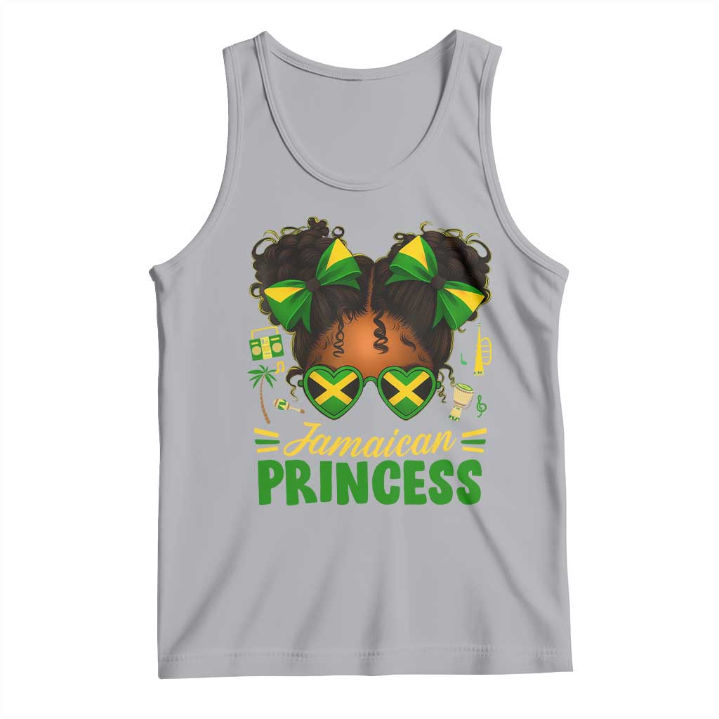Jamaica Princess Tank Top Proud Jamaican Afro Black Girls Jamaica Flag Pride - Wonder Print Shop