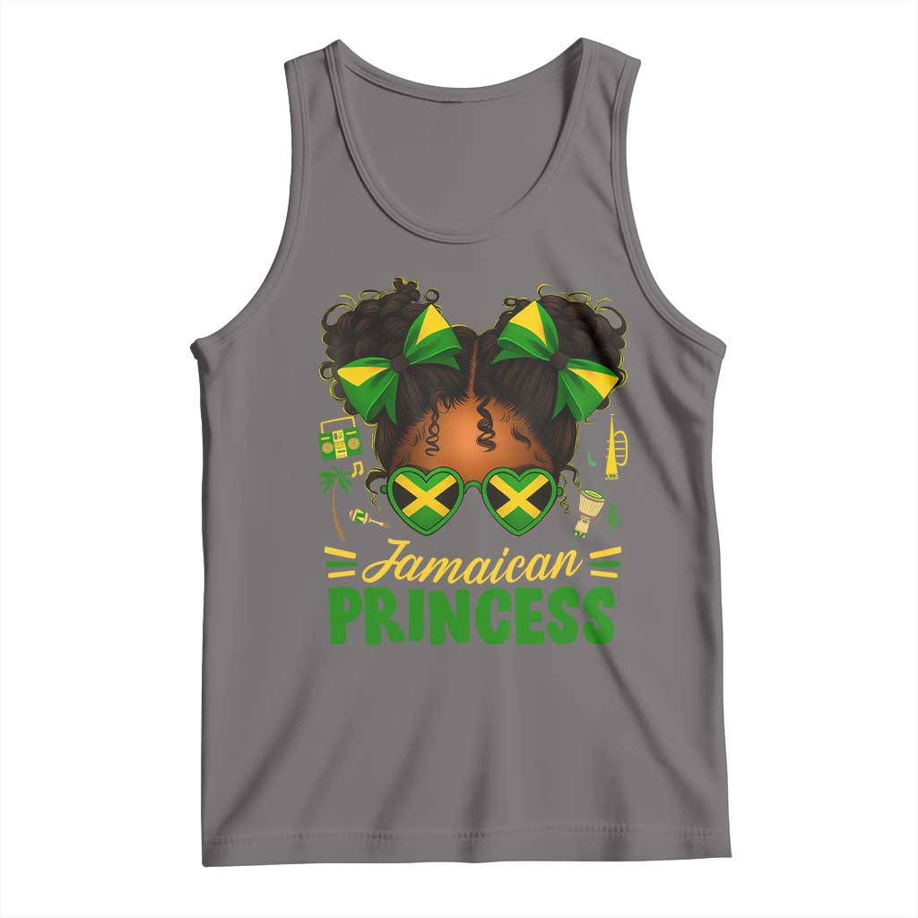 Jamaica Princess Tank Top Proud Jamaican Afro Black Girls Jamaica Flag Pride - Wonder Print Shop