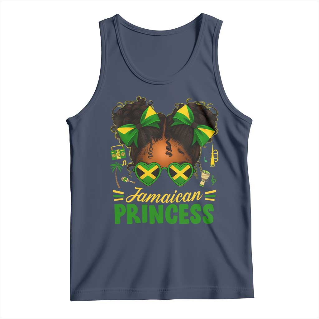 Jamaica Princess Tank Top Proud Jamaican Afro Black Girls Jamaica Flag Pride - Wonder Print Shop