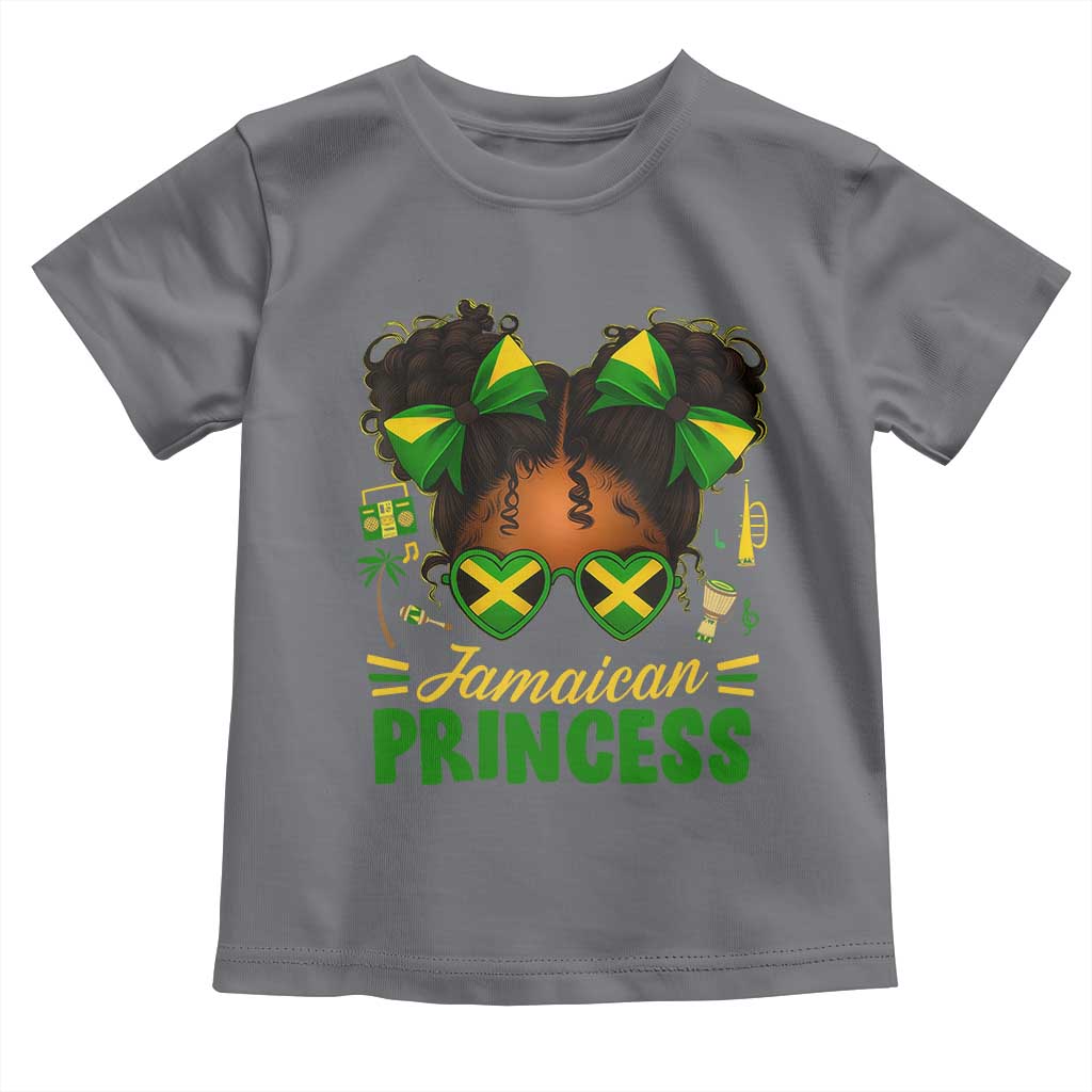 Jamaica Princess Toddler T Shirt Proud Jamaican Afro Black Girls Jamaica Flag Pride - Wonder Print Shop