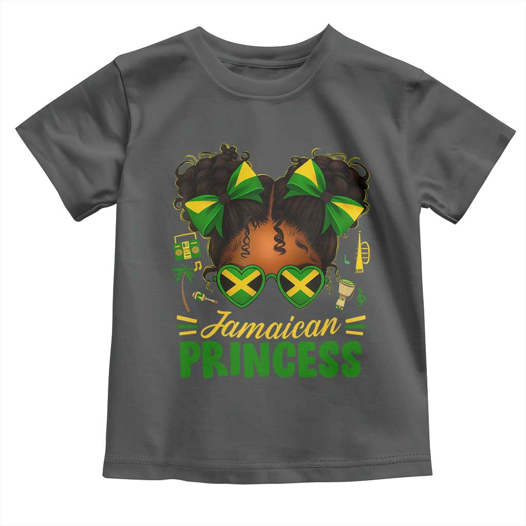 Jamaica Princess Toddler T Shirt Proud Jamaican Afro Black Girls Jamaica Flag Pride - Wonder Print Shop