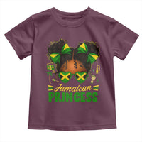 Jamaica Princess Toddler T Shirt Proud Jamaican Afro Black Girls Jamaica Flag Pride - Wonder Print Shop
