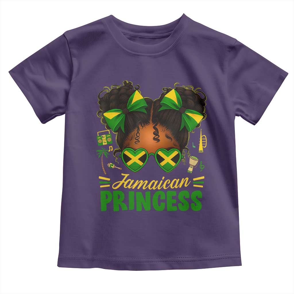 Jamaica Princess Toddler T Shirt Proud Jamaican Afro Black Girls Jamaica Flag Pride - Wonder Print Shop