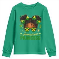 Jamaica Princess Youth Sweatshirt Proud Jamaican Afro Black Girls Jamaica Flag Pride - Wonder Print Shop