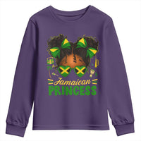 Jamaica Princess Youth Sweatshirt Proud Jamaican Afro Black Girls Jamaica Flag Pride - Wonder Print Shop