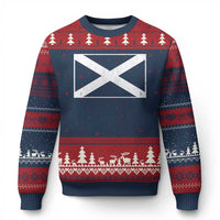 Scotland Flag Saltire Ugly Christmas Sweater SCOT Scottish Independence Pride