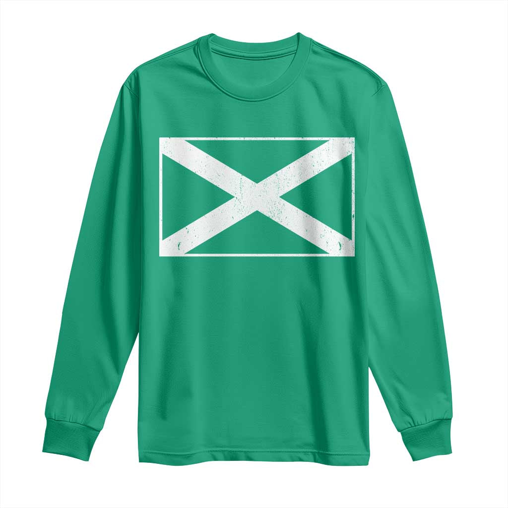 Scotland Flag Saltire Long Sleeve Shirt SCOT Scottish Independence Pride