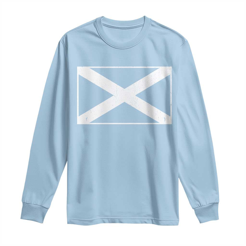 Scotland Flag Saltire Long Sleeve Shirt SCOT Scottish Independence Pride