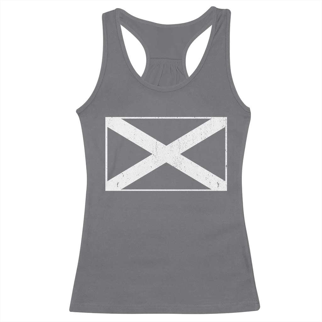 Scotland Flag Saltire Racerback Tank Top SCOT Scottish Independence Pride
