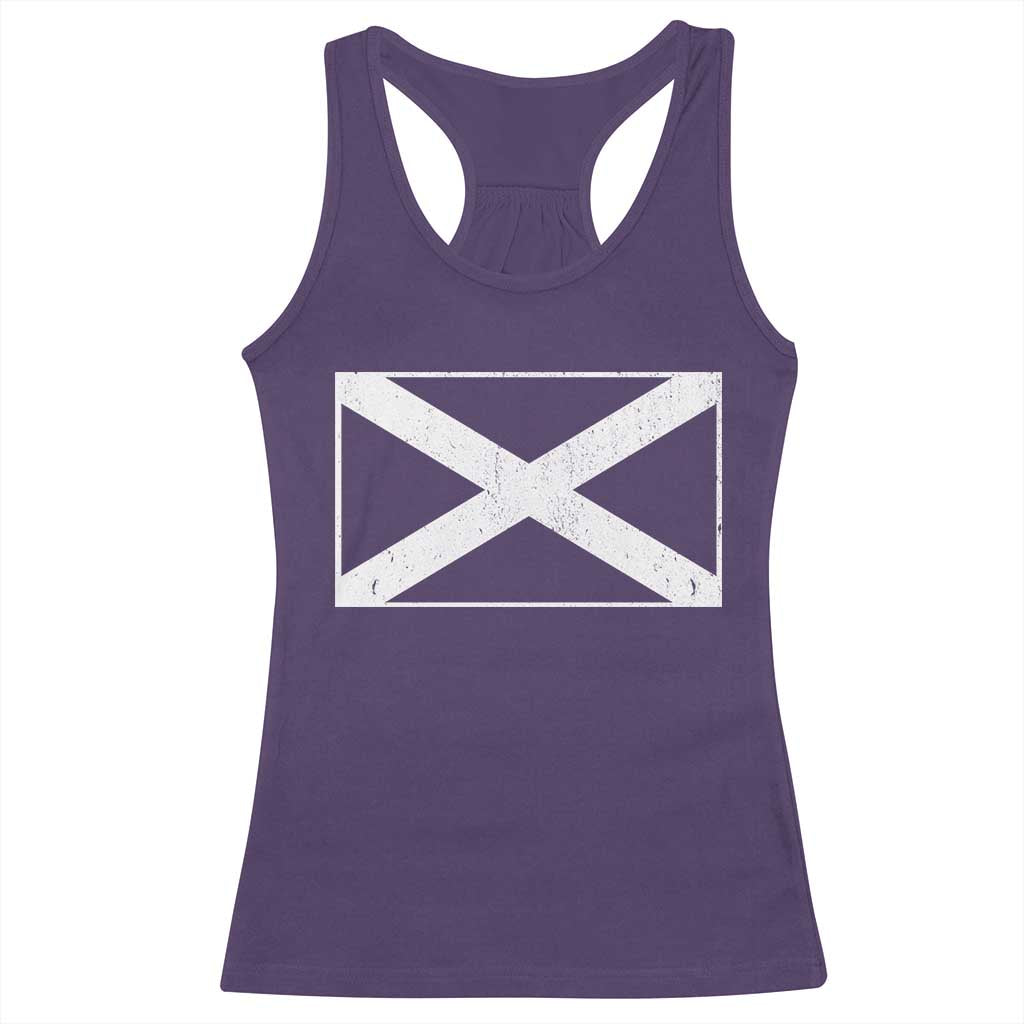 Scotland Flag Saltire Racerback Tank Top SCOT Scottish Independence Pride