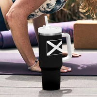 Scotland Flag Saltire Tumbler With Handle SCOT Scottish Independence Pride