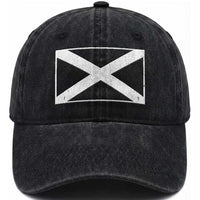 Scotland Flag Saltire Washed Cotton Baseball Cap SCOT Scottish Independence Pride