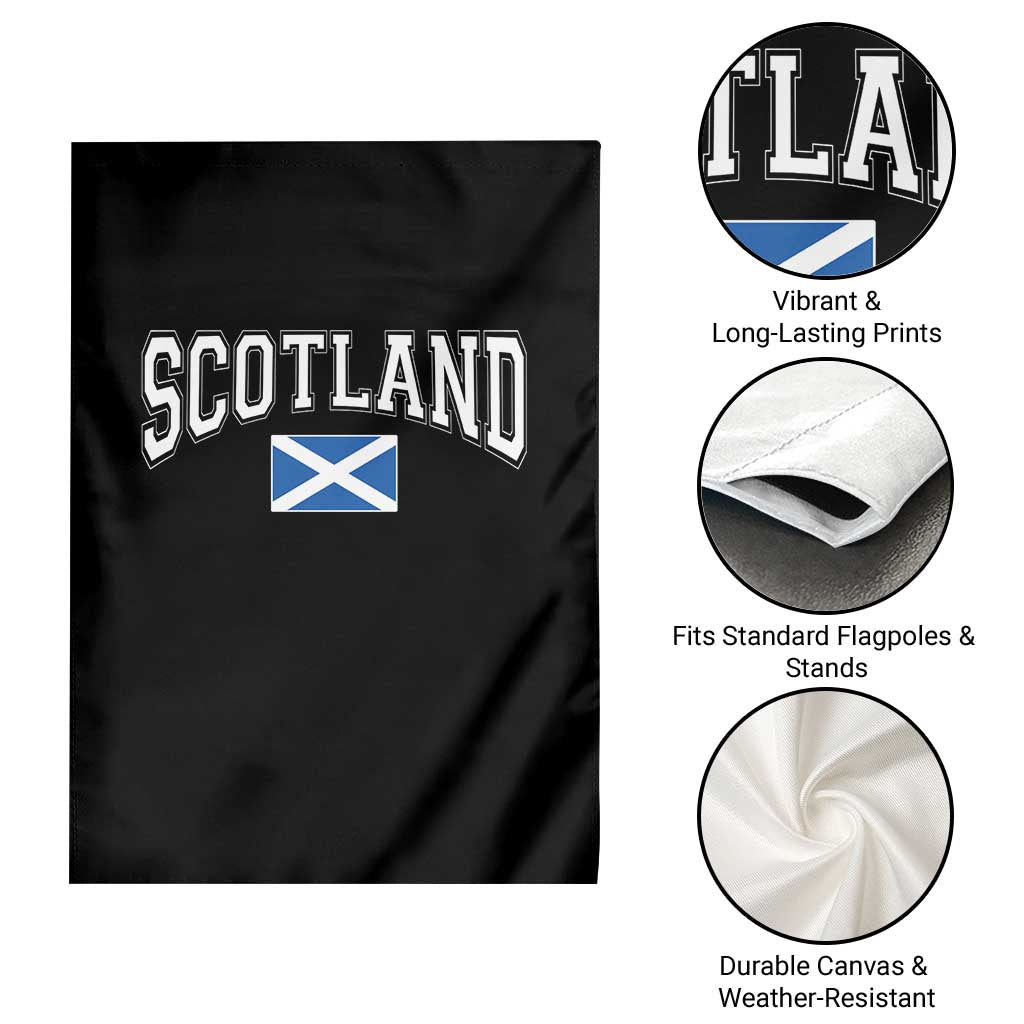 Scotland Garden Flag Vintage Retro Varsity Sports Scottish Flag Graphic