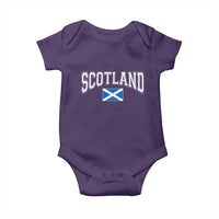 Scotland Baby Onesie Vintage Retro Varsity Sports Scottish Flag Graphic