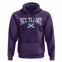 Scotland Hoodie Vintage Retro Varsity Sports Scottish Flag Graphic