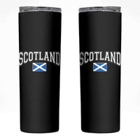 Scotland Skinny Tumbler Vintage Retro Varsity Sports Scottish Flag Graphic