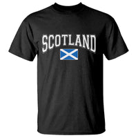 Scotland T Shirt Vintage Retro Varsity Sports Scottish Flag Graphic