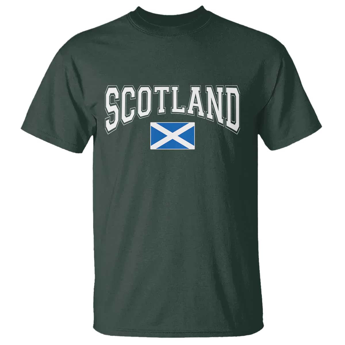 Scotland T Shirt Vintage Retro Varsity Sports Scottish Flag Graphic