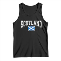 Scotland Tank Top Vintage Retro Varsity Sports Scottish Flag Graphic