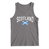 Scotland Tank Top Vintage Retro Varsity Sports Scottish Flag Graphic
