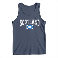 Scotland Tank Top Vintage Retro Varsity Sports Scottish Flag Graphic