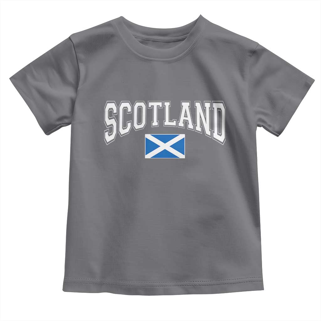 Scotland Toddler T Shirt Vintage Retro Varsity Sports Scottish Flag Graphic