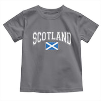 Scotland Toddler T Shirt Vintage Retro Varsity Sports Scottish Flag Graphic