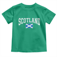 Scotland Toddler T Shirt Vintage Retro Varsity Sports Scottish Flag Graphic