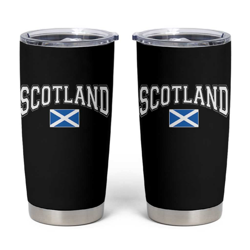 Scotland Tumbler Cup Vintage Retro Varsity Sports Scottish Flag Graphic
