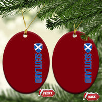 Scotland Flag Ceramic Ornament Vintage SCOT Scottish Independence Pride