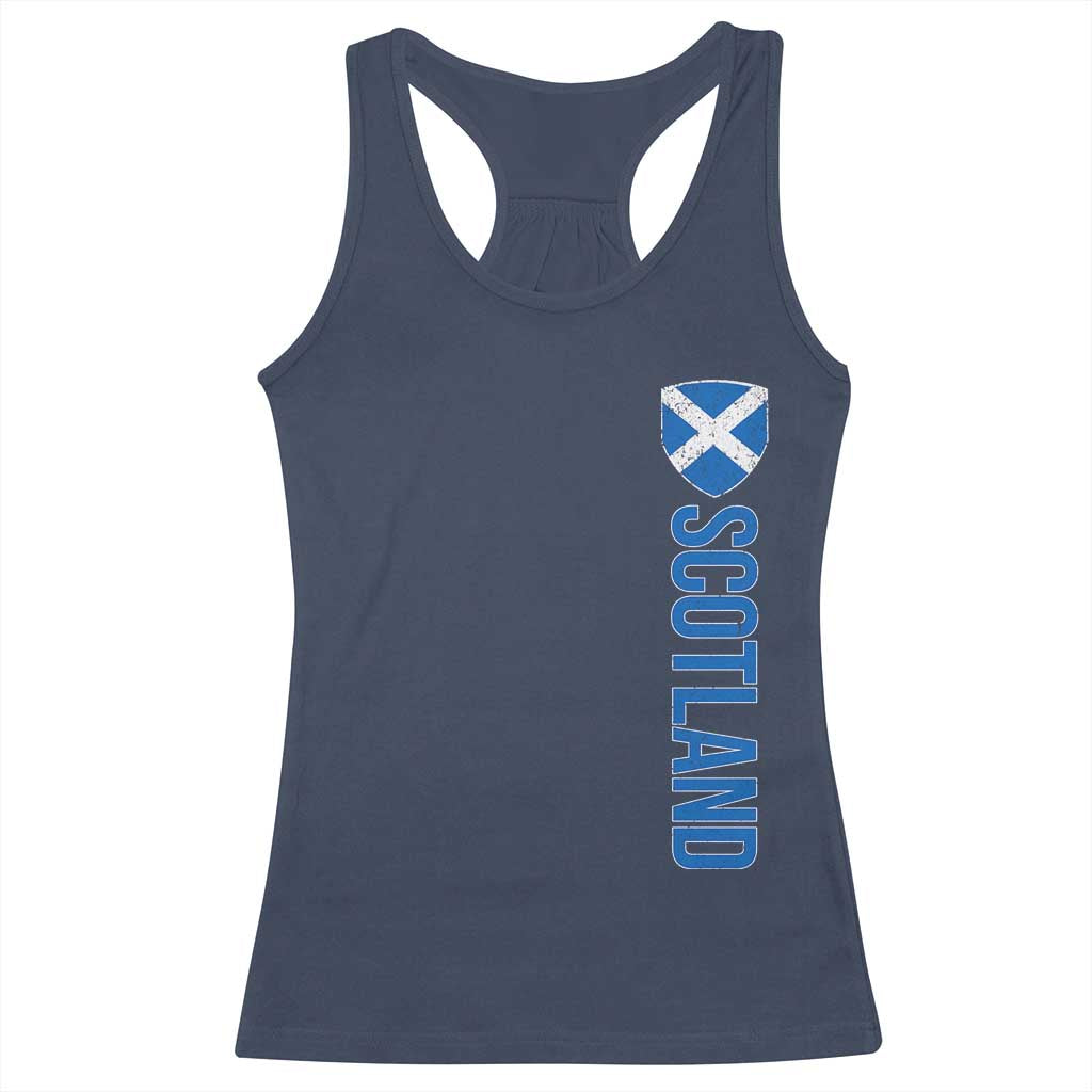 Scotland Flag Racerback Tank Top Vintage SCOT Scottish Independence Pride
