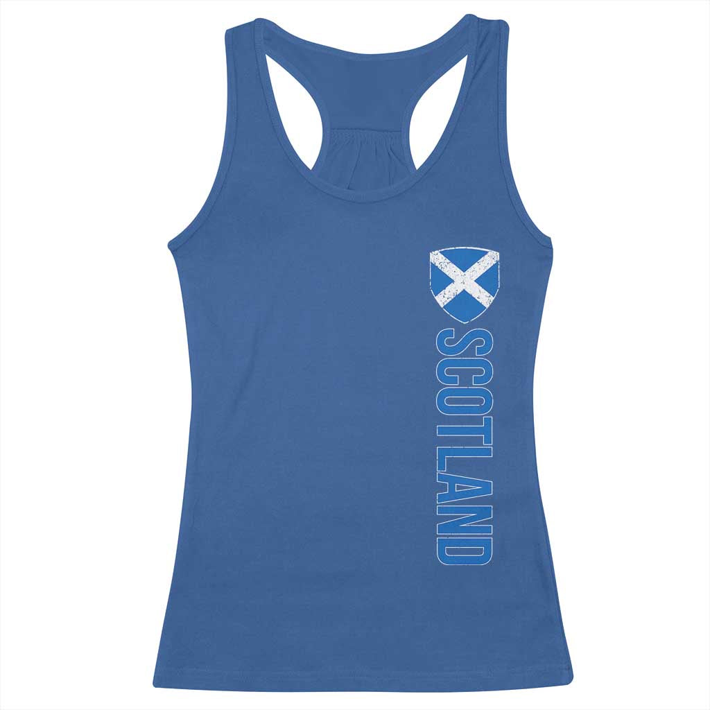 Scotland Flag Racerback Tank Top Vintage SCOT Scottish Independence Pride