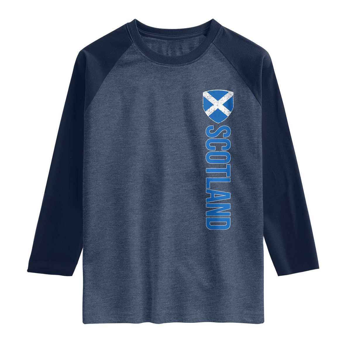 Scotland Flag Raglan Shirt Vintage SCOT Scottish Independence Pride