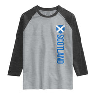 Scotland Flag Raglan Shirt Vintage SCOT Scottish Independence Pride