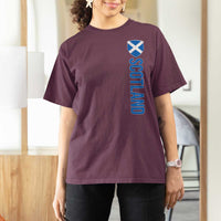 Scotland Flag T Shirt For Women Vintage SCOT Scottish Independence Pride