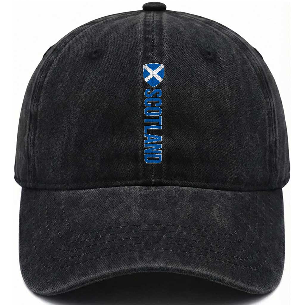 Scotland Flag Washed Cotton Baseball Cap Vintage SCOT Scottish Independence Pride