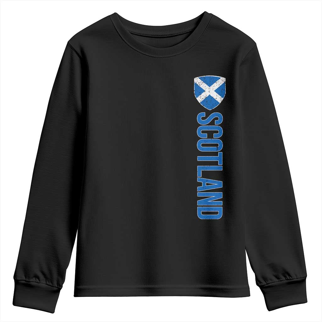 Scotland Flag Youth Sweatshirt Vintage SCOT Scottish Independence Pride