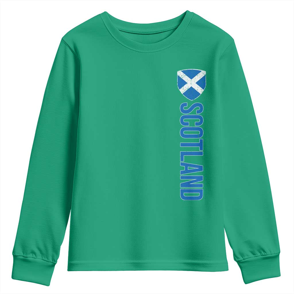 Scotland Flag Youth Sweatshirt Vintage SCOT Scottish Independence Pride