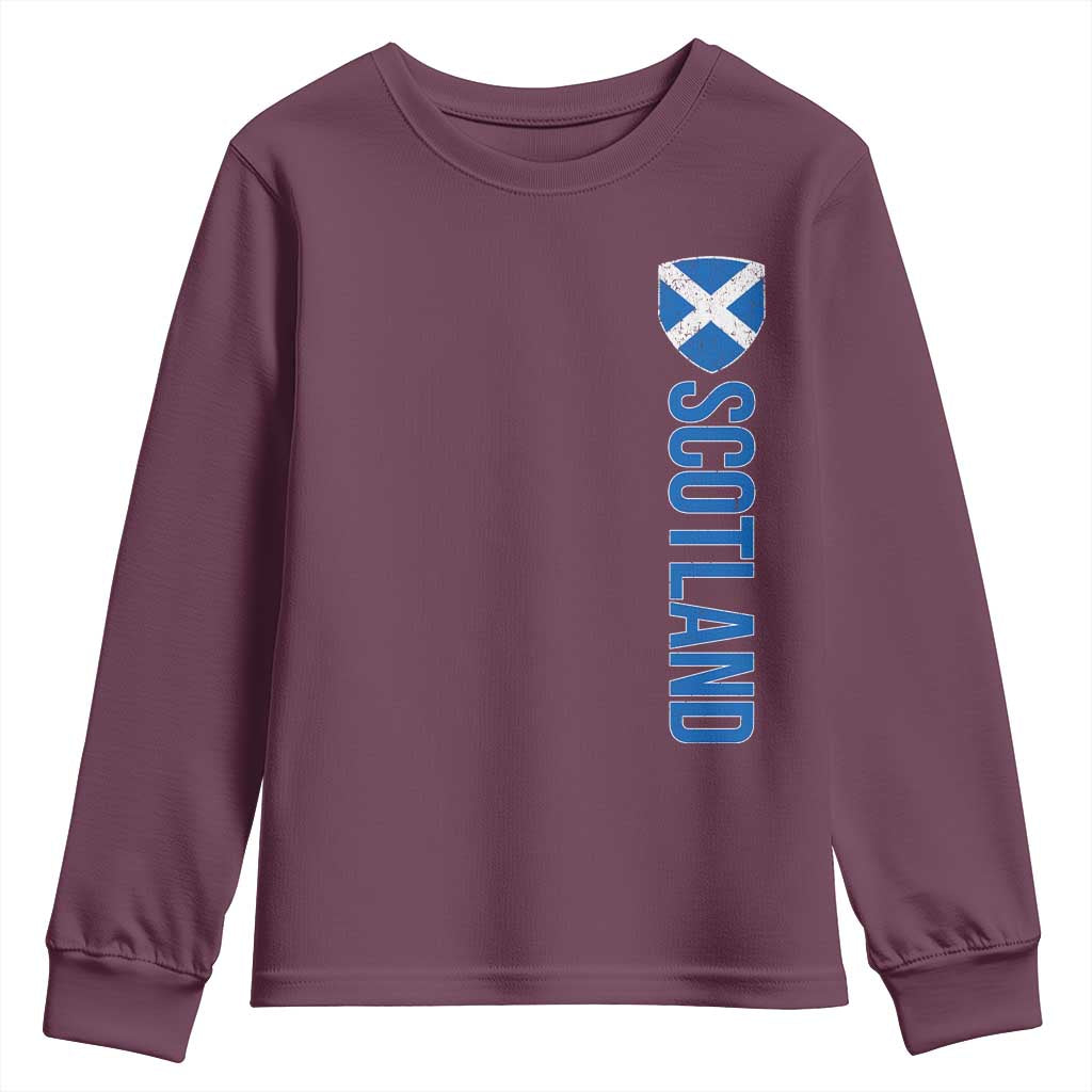 Scotland Flag Youth Sweatshirt Vintage SCOT Scottish Independence Pride