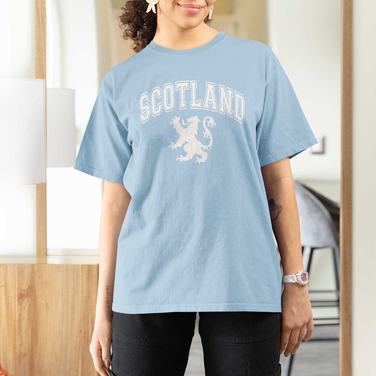 Vintage Scotland Lion T Shirt For Women SCOT Scottish Pride Gift