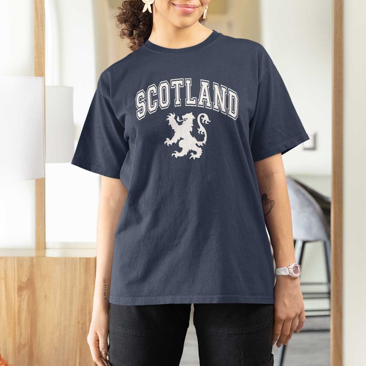 Vintage Scotland Lion T Shirt For Women SCOT Scottish Pride Gift