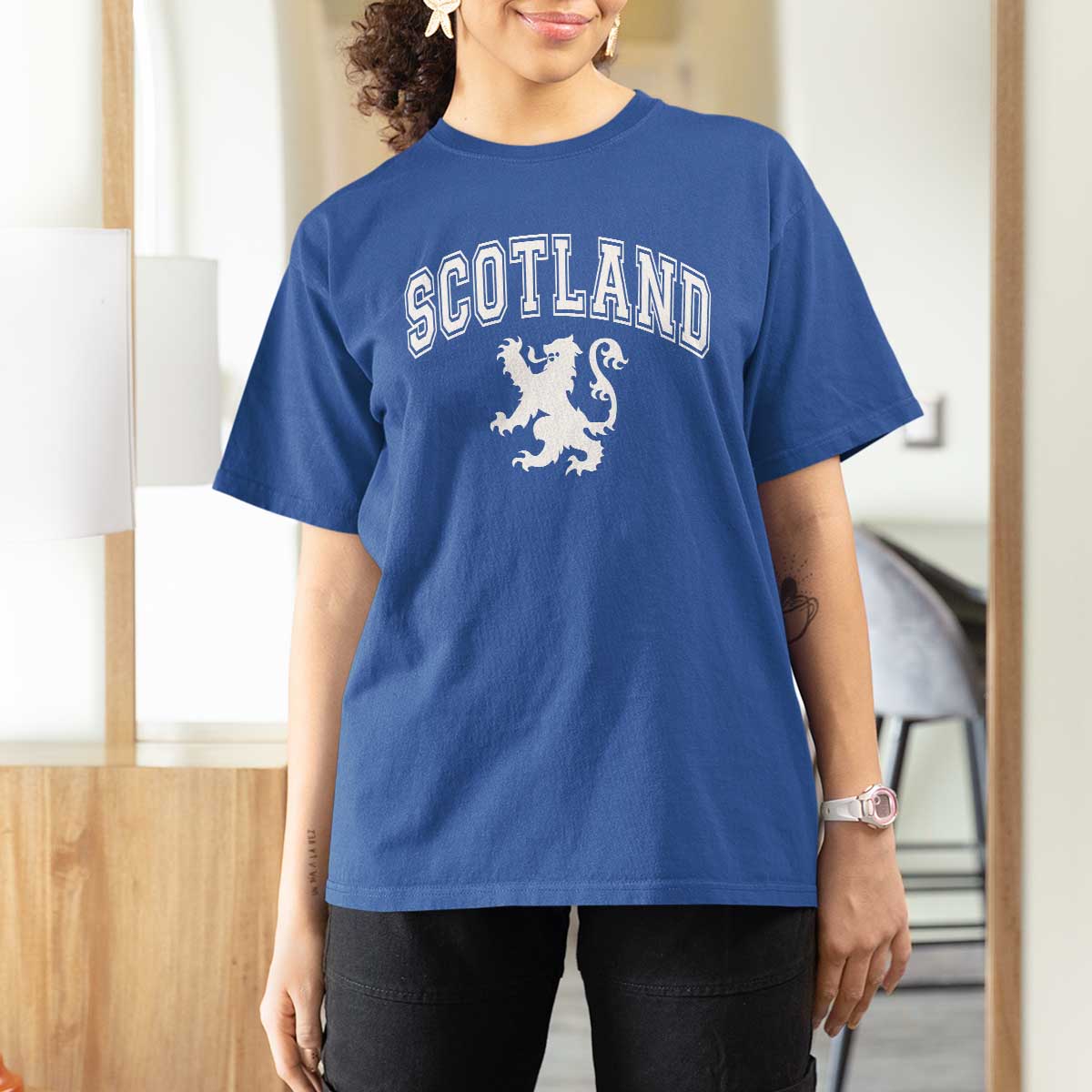 Vintage Scotland Lion T Shirt For Women SCOT Scottish Pride Gift