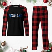 Vintage Scotland Plaid Pajama Set Scottish Flag Retro Pride