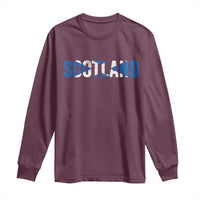 Vintage Scotland Long Sleeve Shirt Scottish Flag Retro Pride