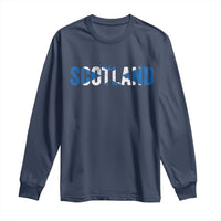 Vintage Scotland Long Sleeve Shirt Scottish Flag Retro Pride