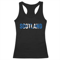 Vintage Scotland Racerback Tank Top Scottish Flag Retro Pride