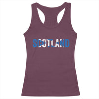 Vintage Scotland Racerback Tank Top Scottish Flag Retro Pride