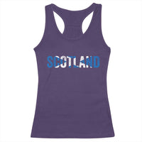 Vintage Scotland Racerback Tank Top Scottish Flag Retro Pride