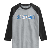 Vintage Scotland Raglan Shirt Scottish Flag Retro Pride