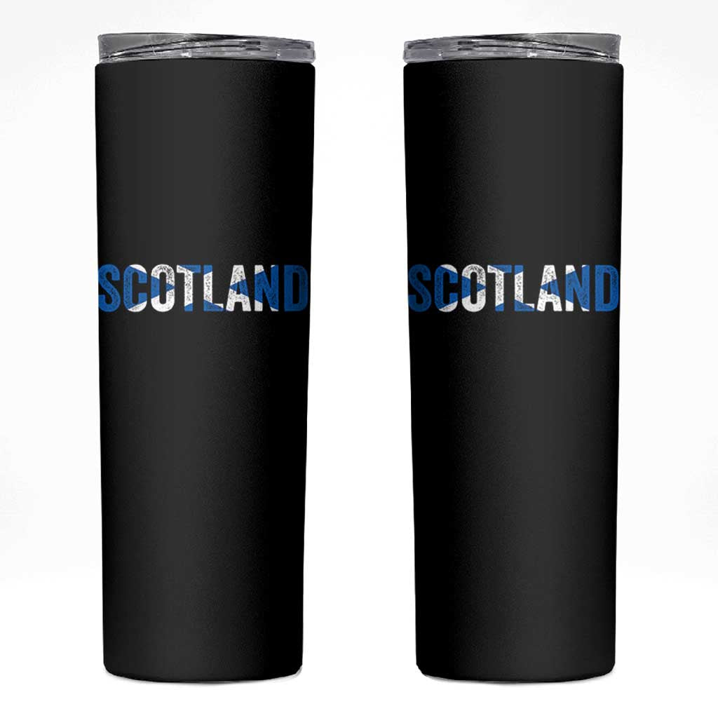 Vintage Scotland Skinny Tumbler Scottish Flag Retro Pride